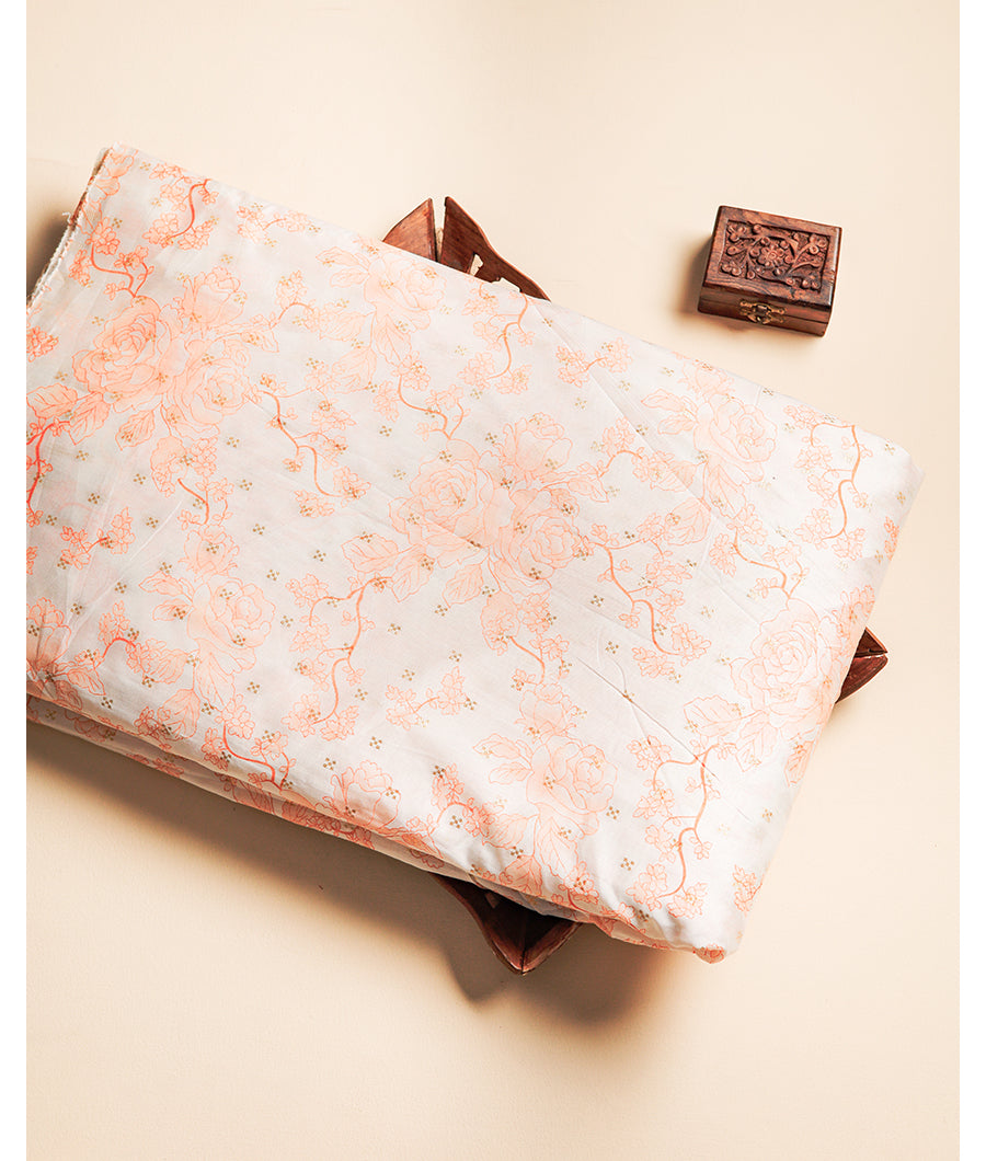 CHANDERI SILK PRINTED FABRIC