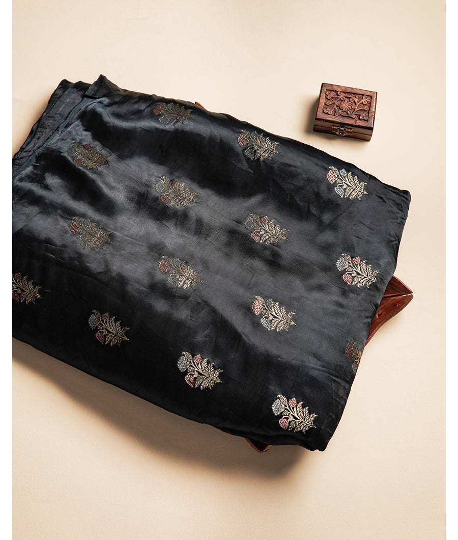 CREPE SILK JACQUARD FABRIC