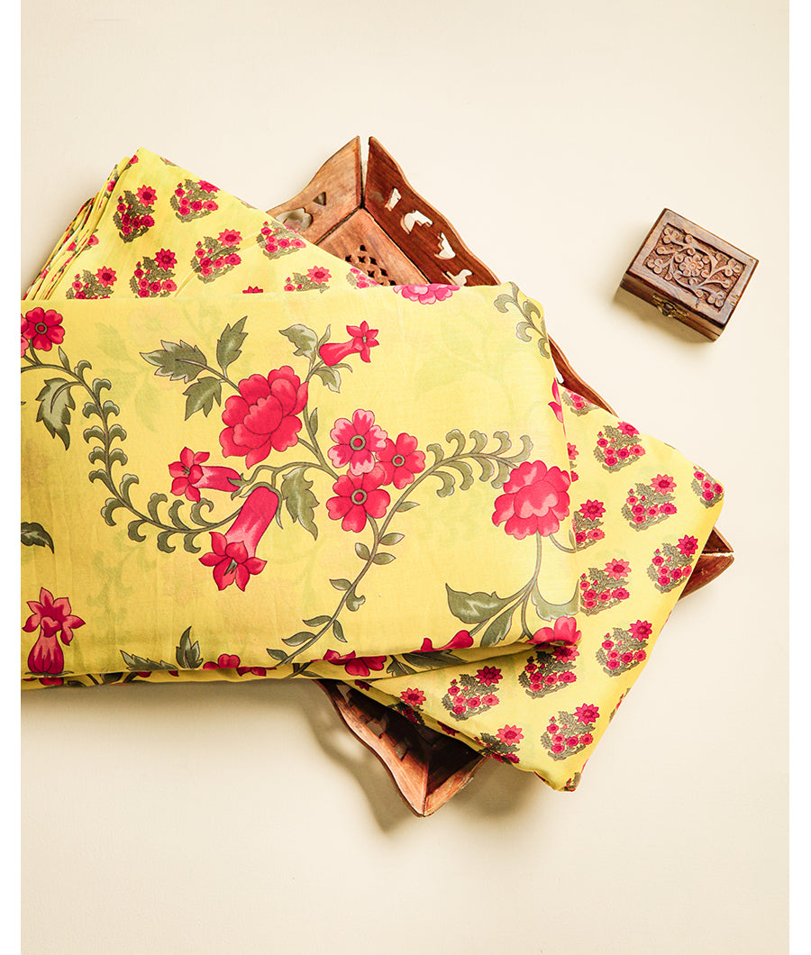 PURE CHANDERI PRINTED FABRIC