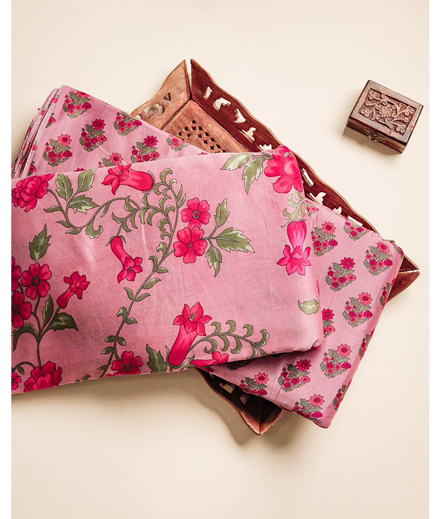 PURE CHANDERI PRINTED FABRIC