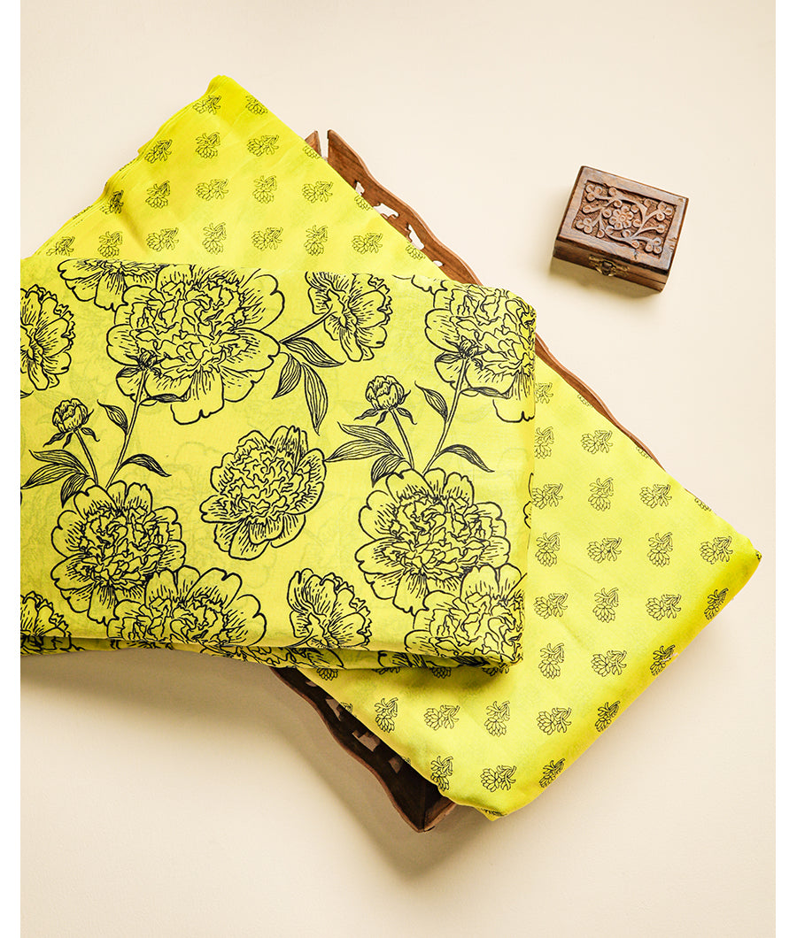 PURE CHANDERI PRINTED FABRIC