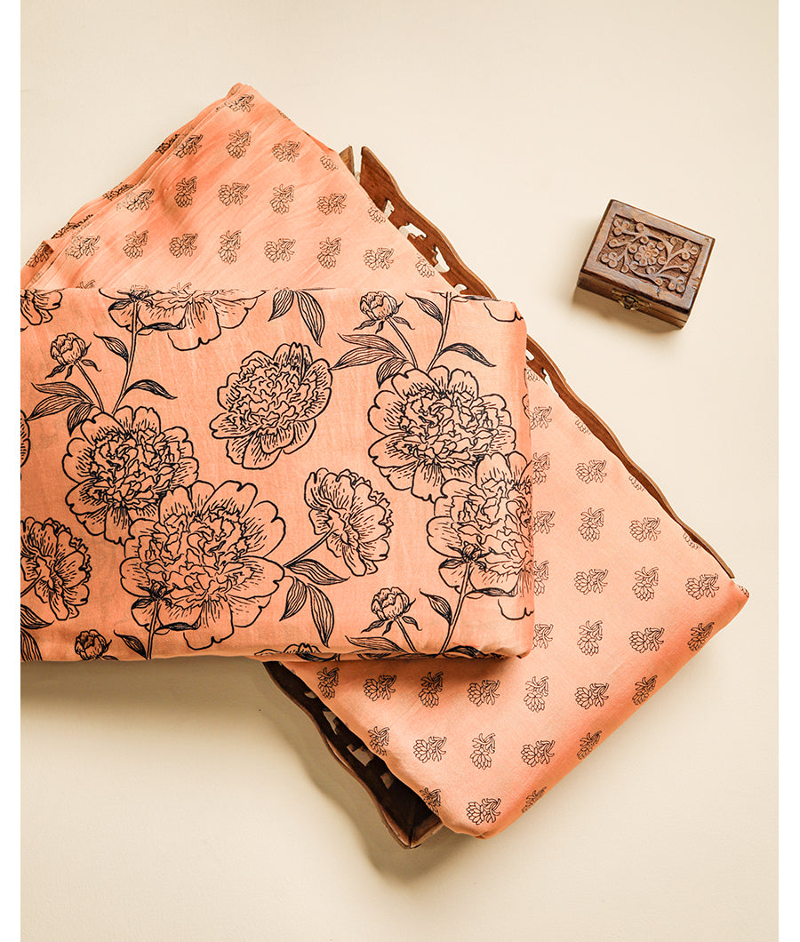 PURE CHANDERI PRINTED FABRIC
