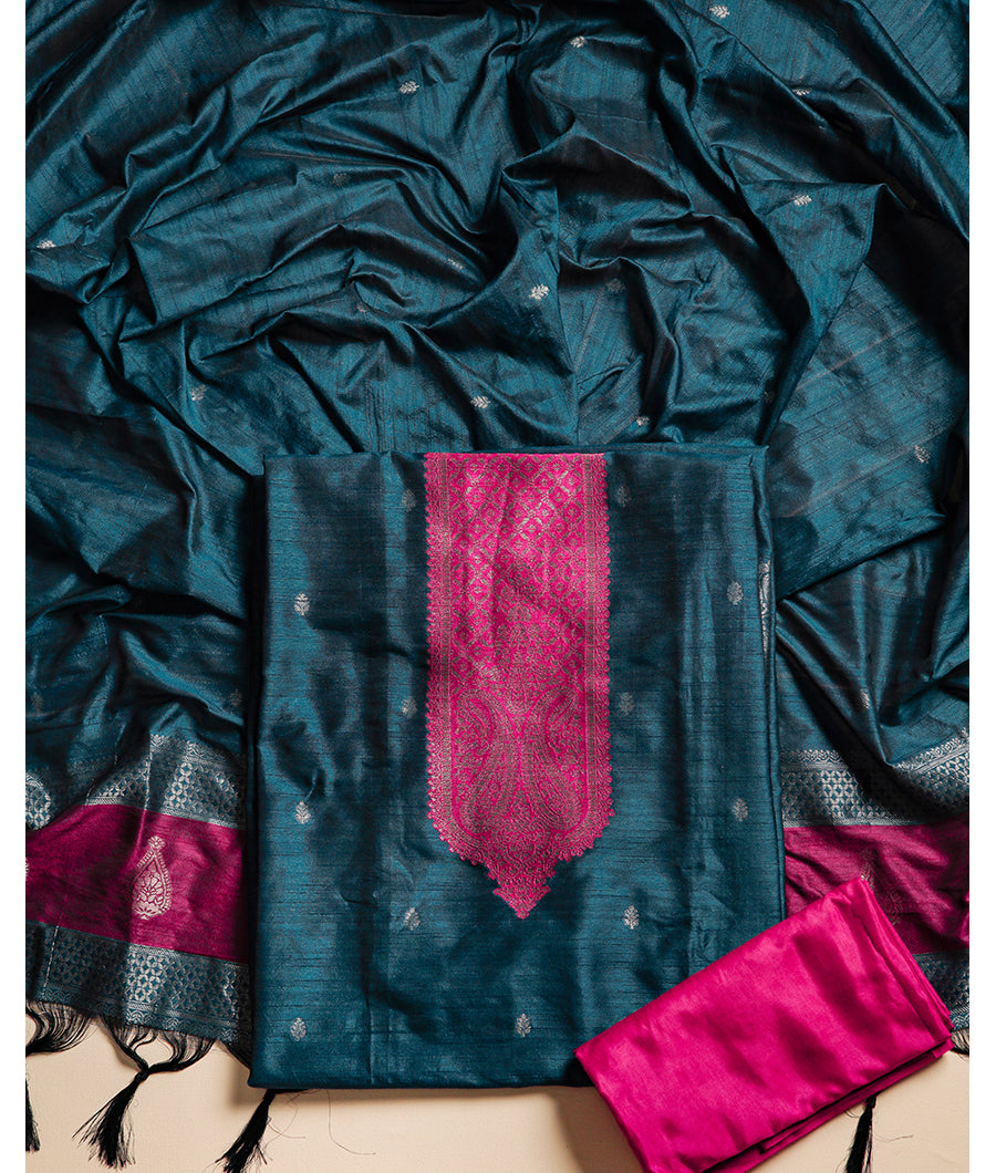 BANARASI RAW SILK BROCADE SUIT SET