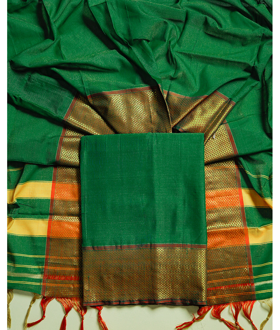 PURE NARAYANPET DHARWAD MERCERISED COTTON SUIT SET