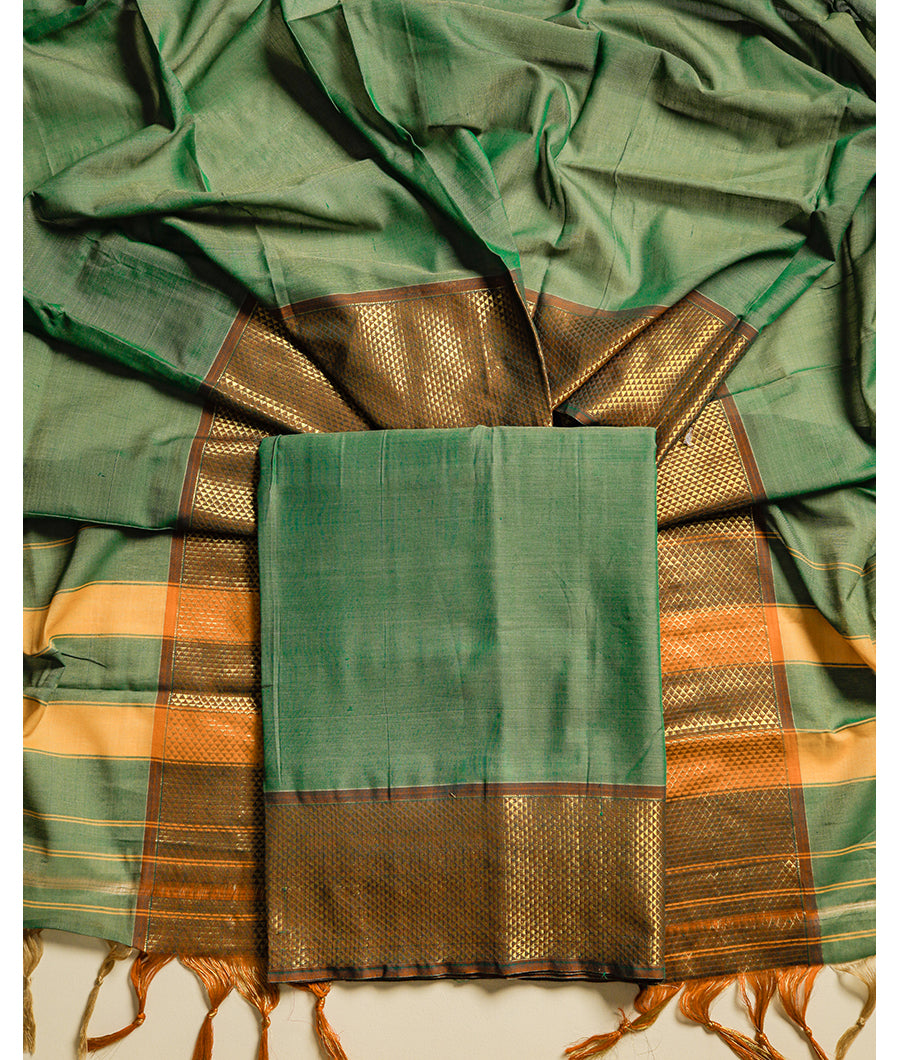 PURE NARAYANPET DHARWAD MERCERISED COTTON SUIT SET