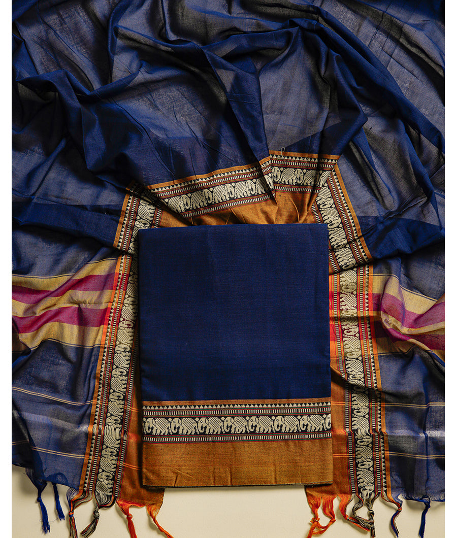 PURE NARAYANPET DHARWAD MERCERISED COTTON SUIT SET