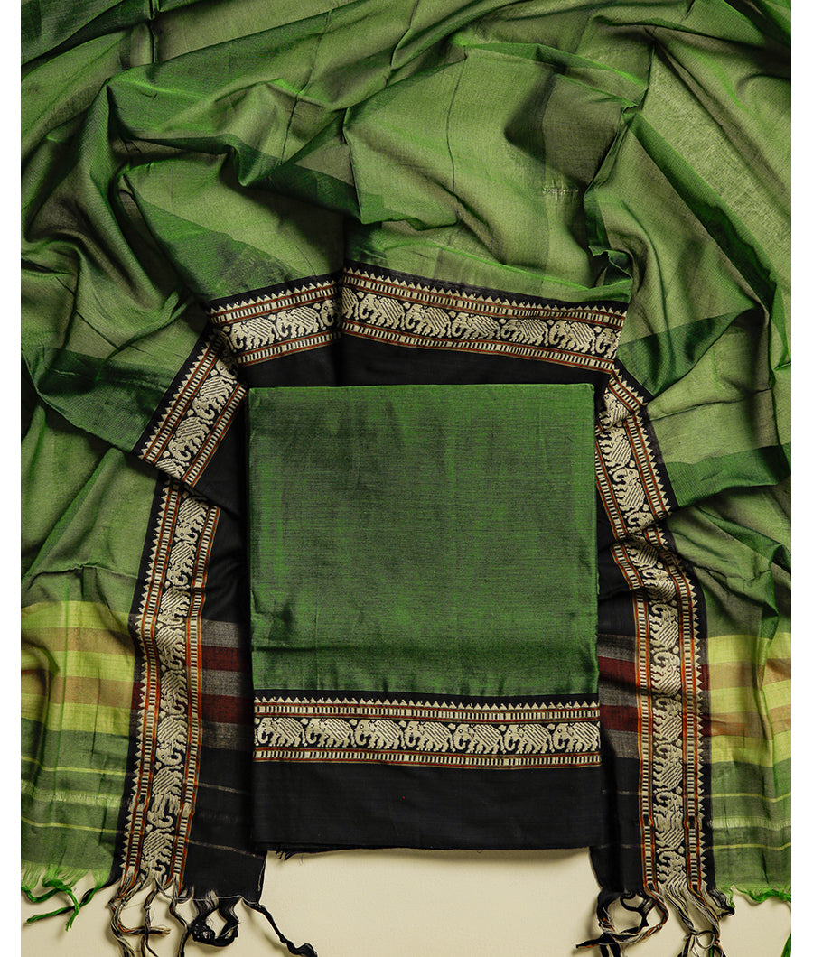 PURE NARAYANPET DHARWAD MERCERISED COTTON SUIT SET