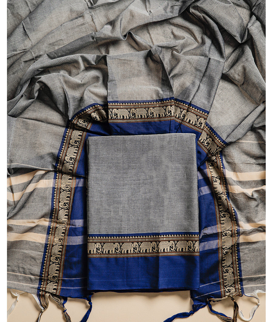 PURE NARAYANPET DHARWAD MERCERISED COTTON SUIT SET