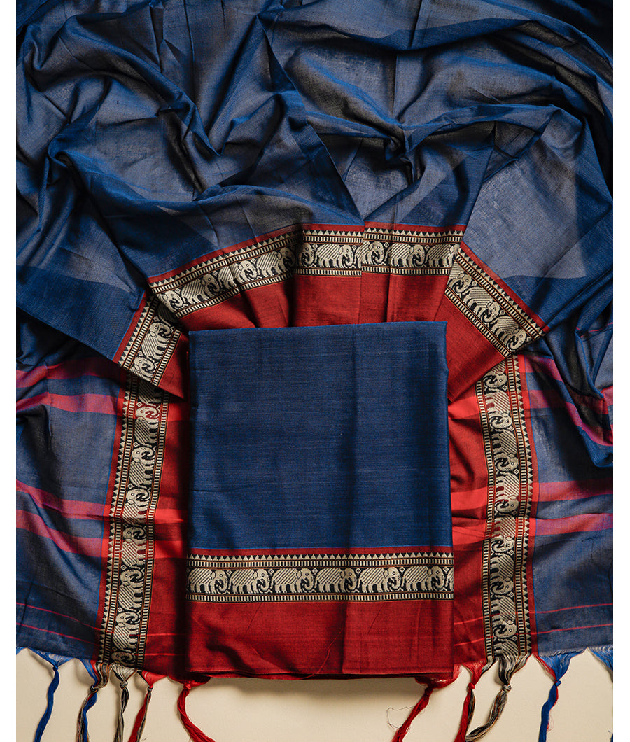 PURE NARAYANPET DHARWAD MERCERISED COTTON SUIT SET