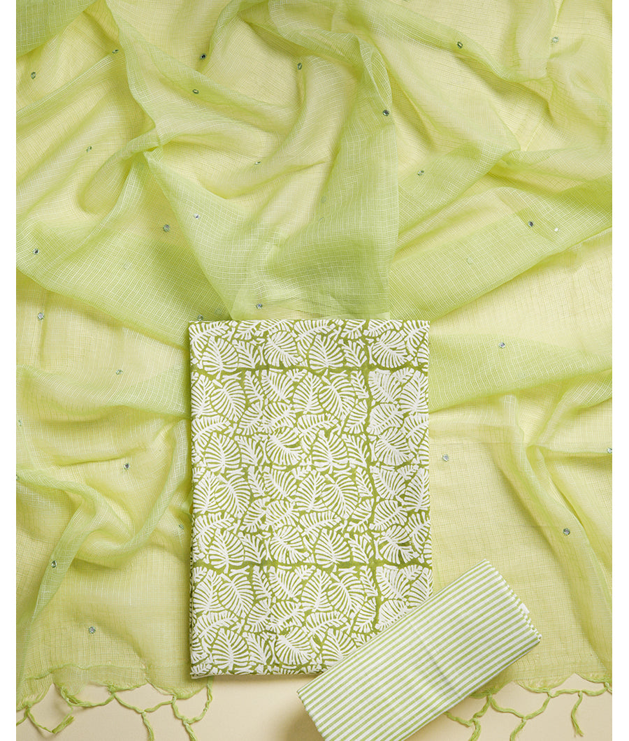 PURE COTTON SUIT SET WITH KOTA DUPATTA