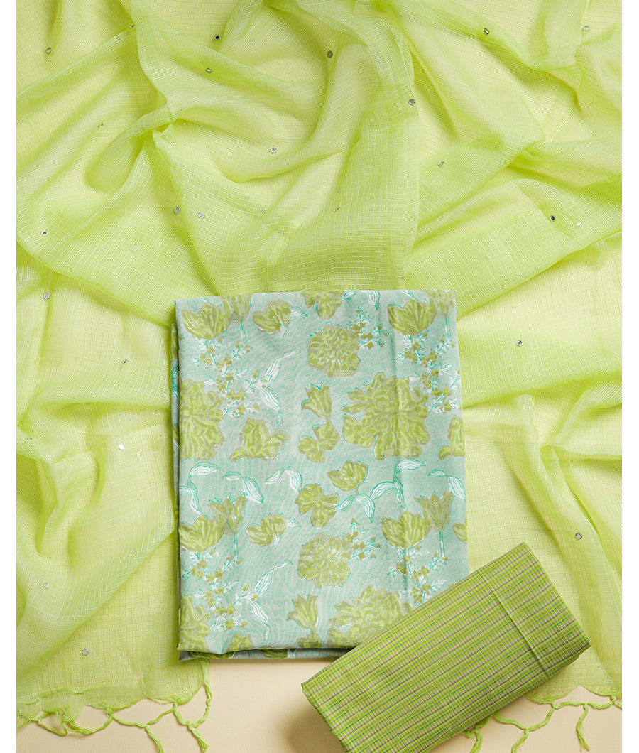 PURE COTTON SUIT SET WITH KOTA DUPATTA