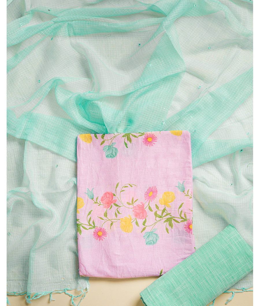 PURE COTTON SUIT SET WITH KOTA DUPATTA