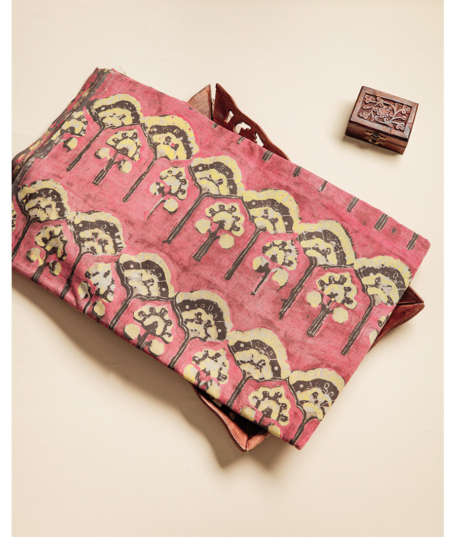 POMEGRANATE AJRAKH FABRIC