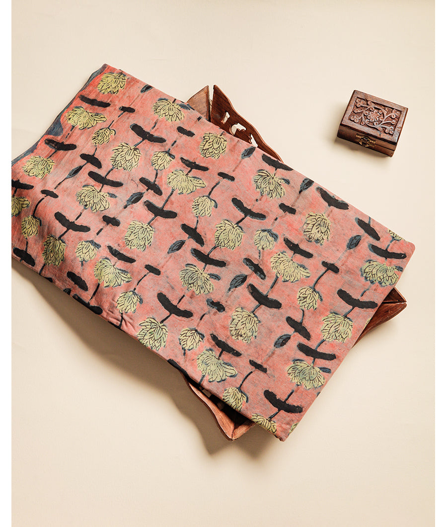 POMEGRANATE AJRAKH FABRIC