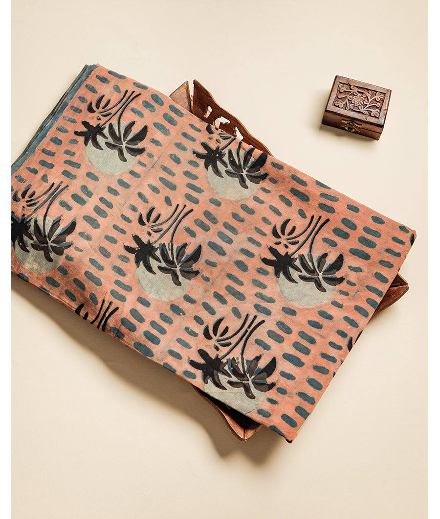 POMEGRANATE AJRAKH FABRIC