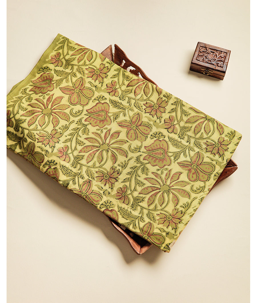 POMEGRANATE AJRAKH FABRIC