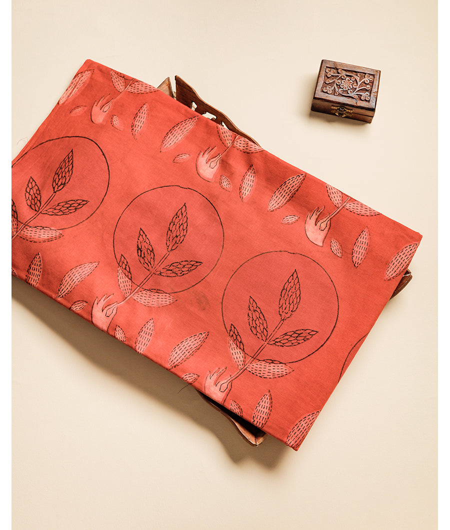 POMEGRANATE AJRAKH FABRIC