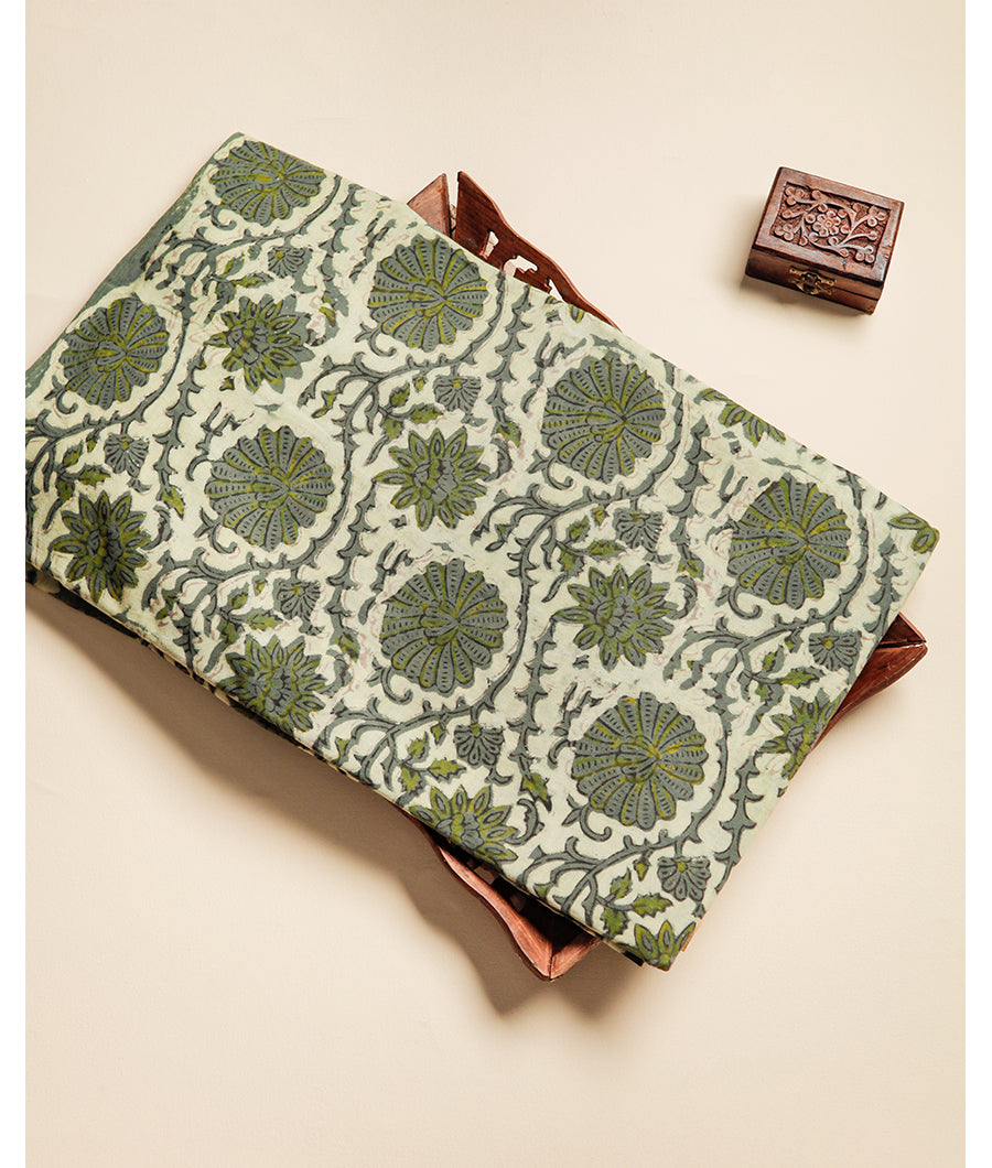 POMEGRANATE AJRAKH FABRIC