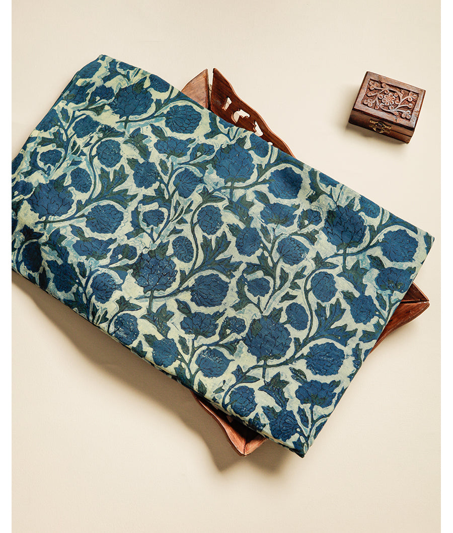 POMEGRANATE AJRAKH FABRIC