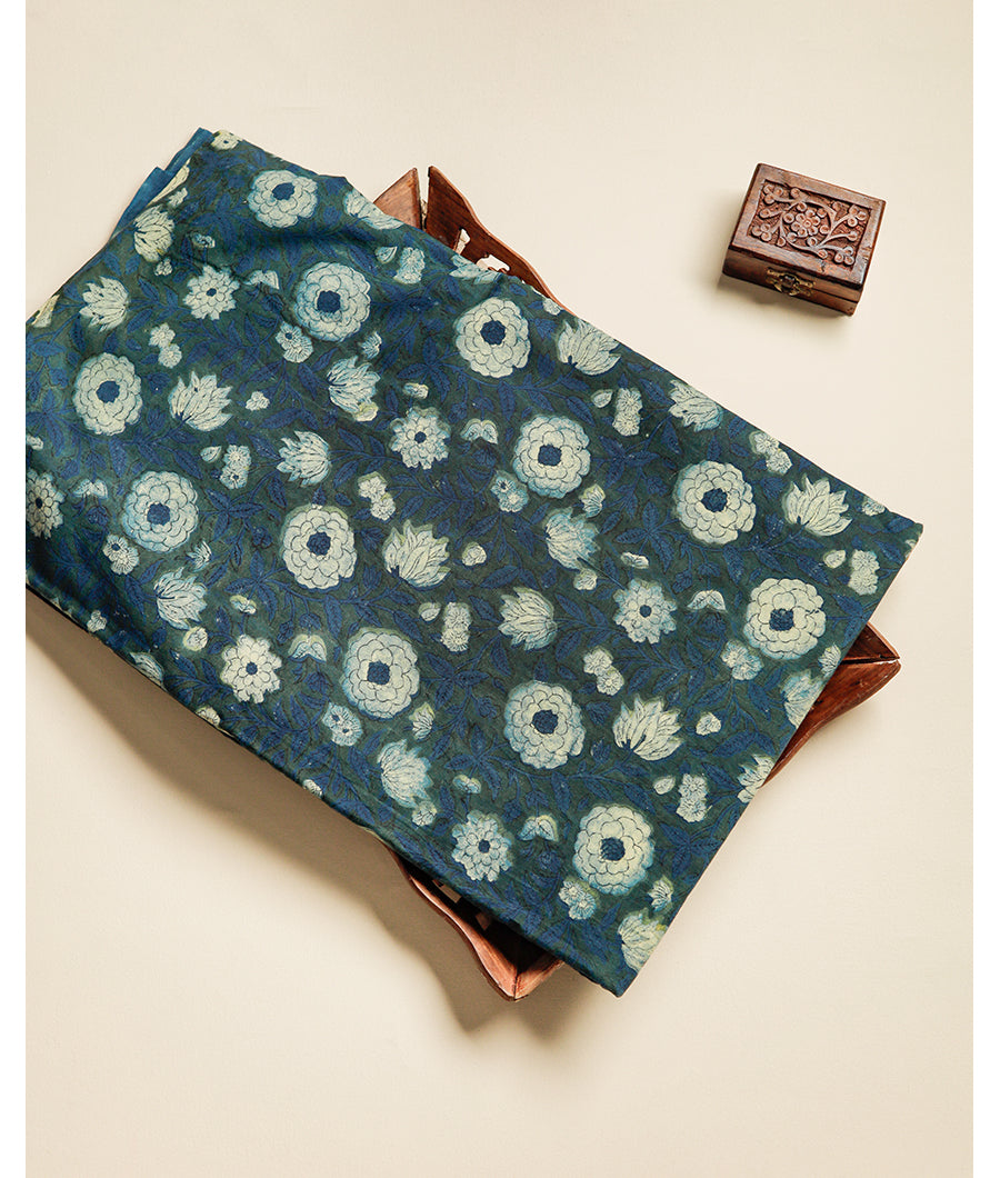 POMEGRANATE AJRAKH FABRIC