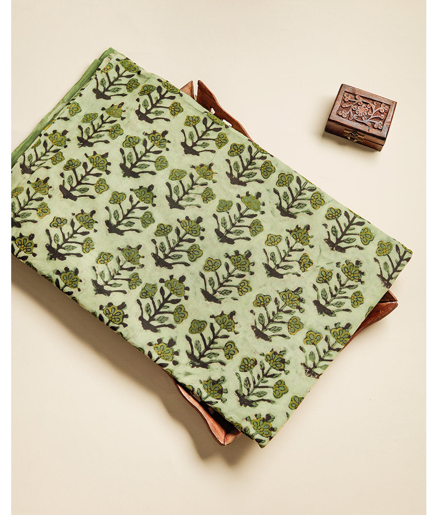 POMEGRANATE AJRAKH FABRIC