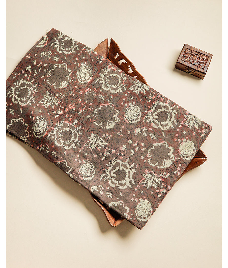 POMEGRANATE AJRAKH FABRIC