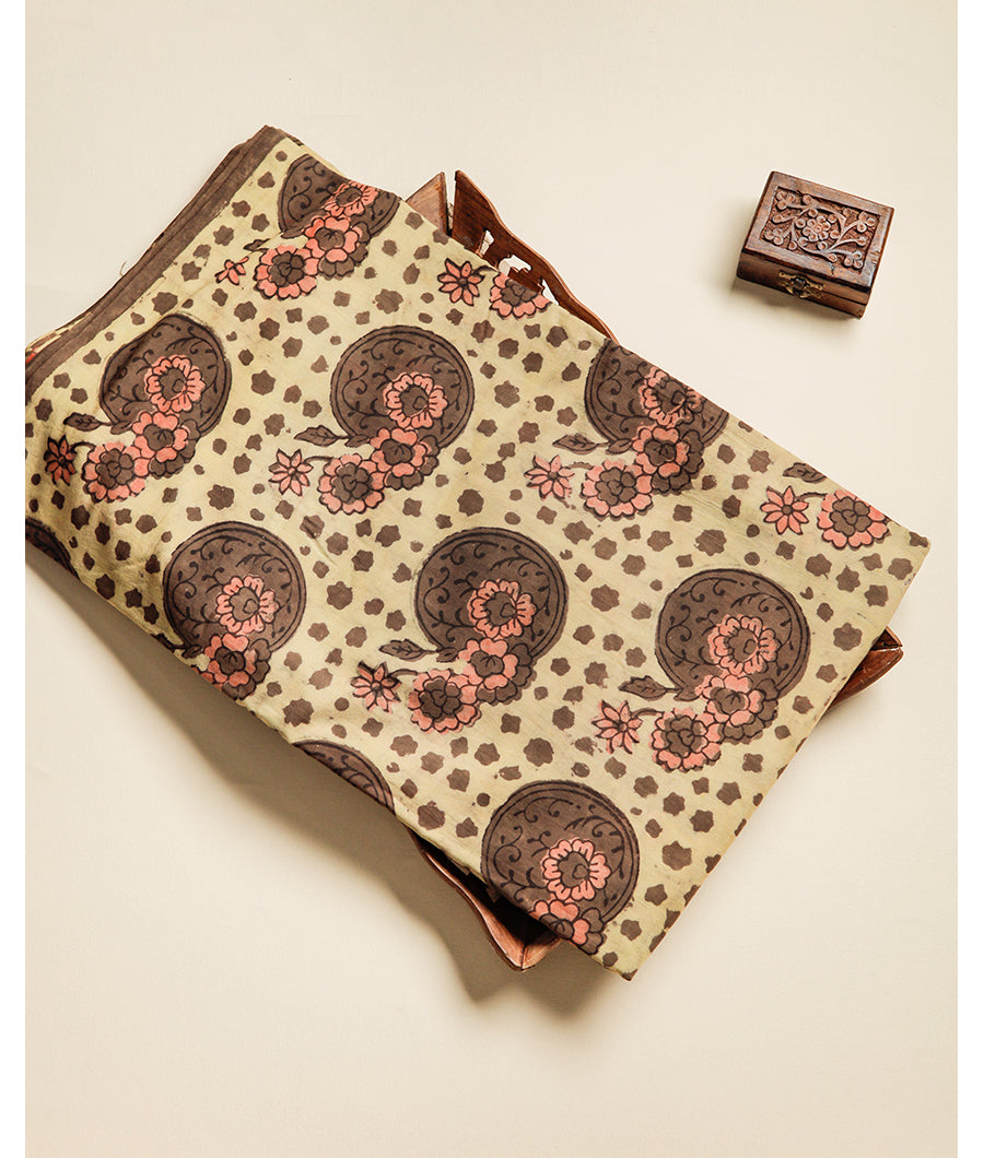 POMEGRANATE AJRAKH FABRIC