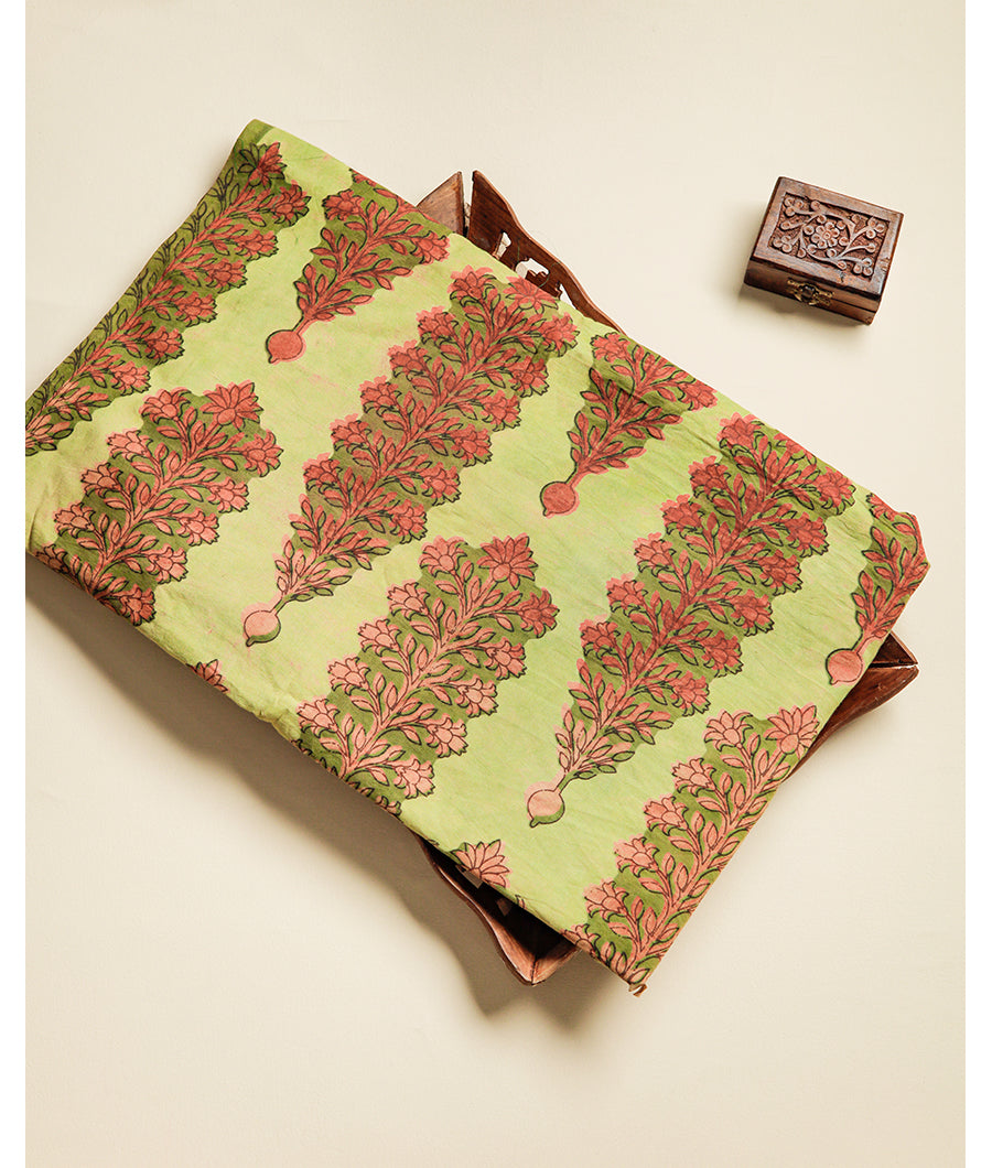 POMEGRANATE AJRAKH FABRIC