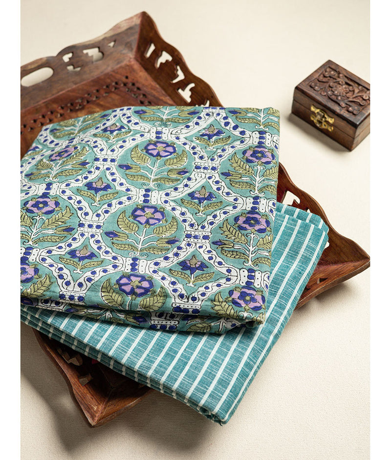 Cotton handblock mix and match