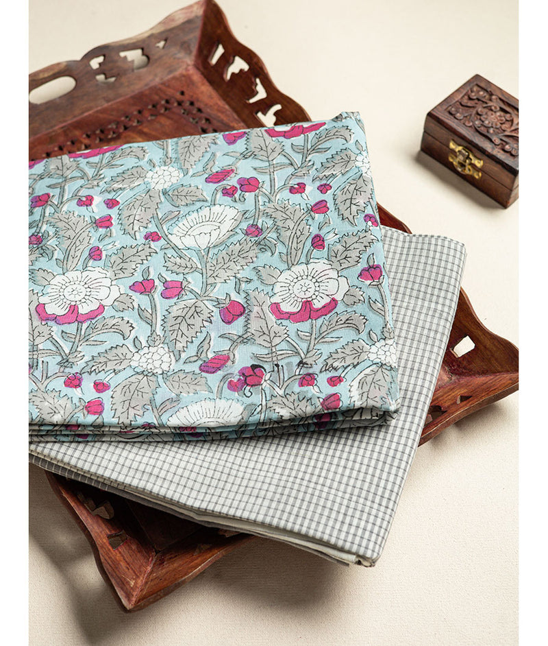 Cotton handblock mix and match