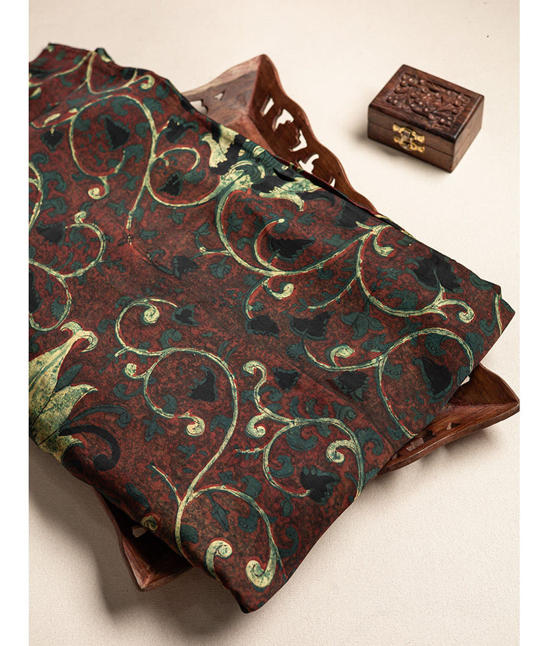 PURE modal silk VANASPATI PRINTED FABRIC