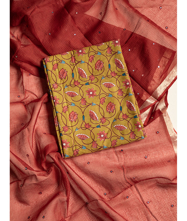 Modal cotton with Kota mirror work