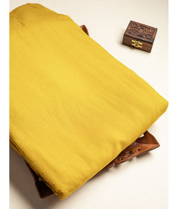 Mustard Yellow banana fiber soft cotton