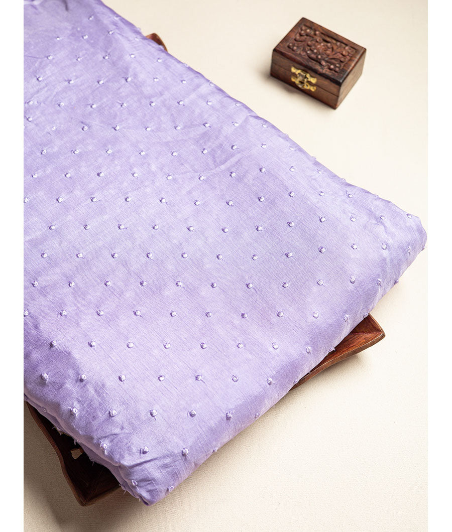 Slub silk thread embriodery fabric