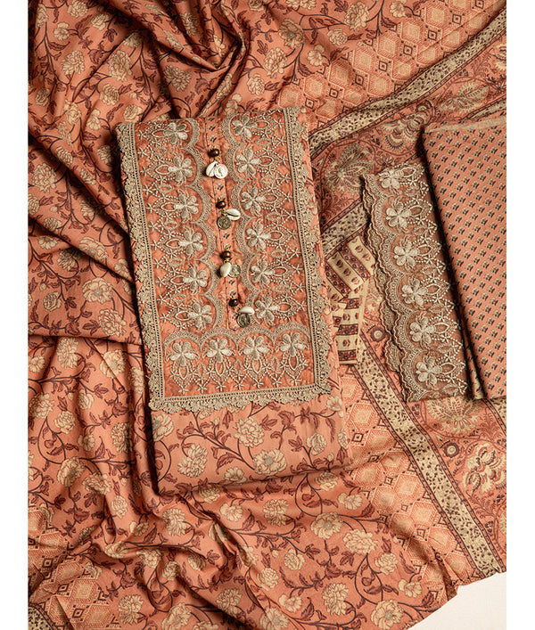 Cotton embroidery suit set