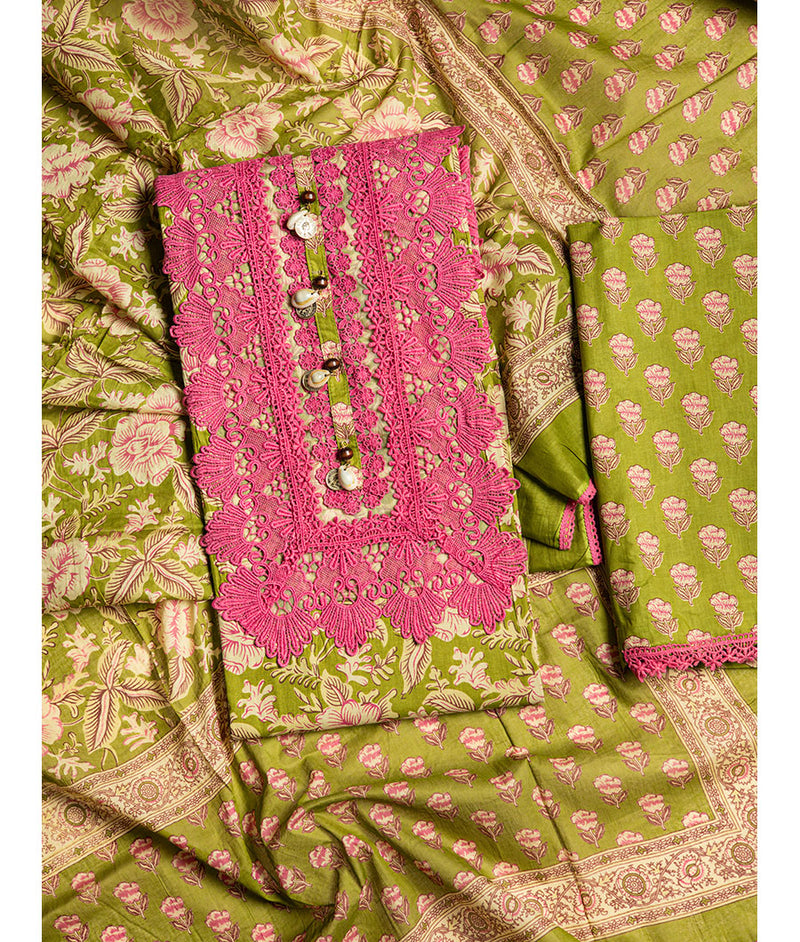Cotton embroidery suit set
