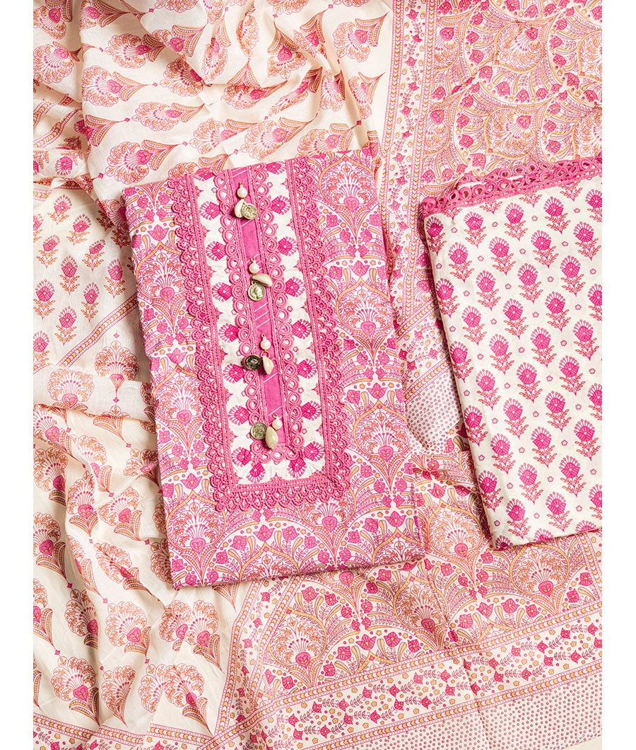 Cotton embroidery suit set