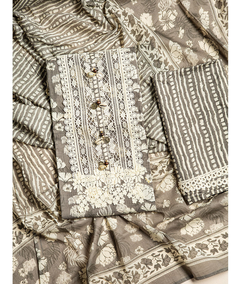 Cotton embroidery suit set