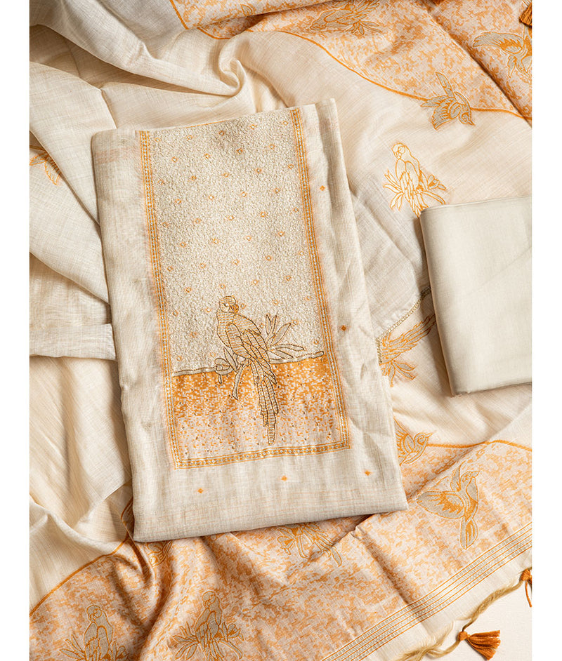 Chanderi tissue fabric set