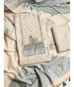 Chanderi tissue fabric set