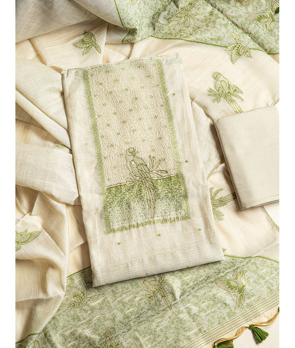 Chanderi tissue fabric set