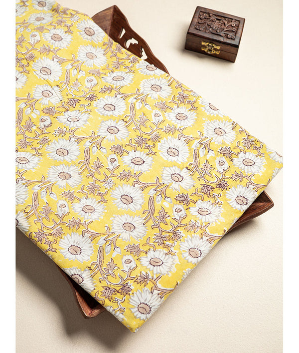 cotton Handblock printed fabric