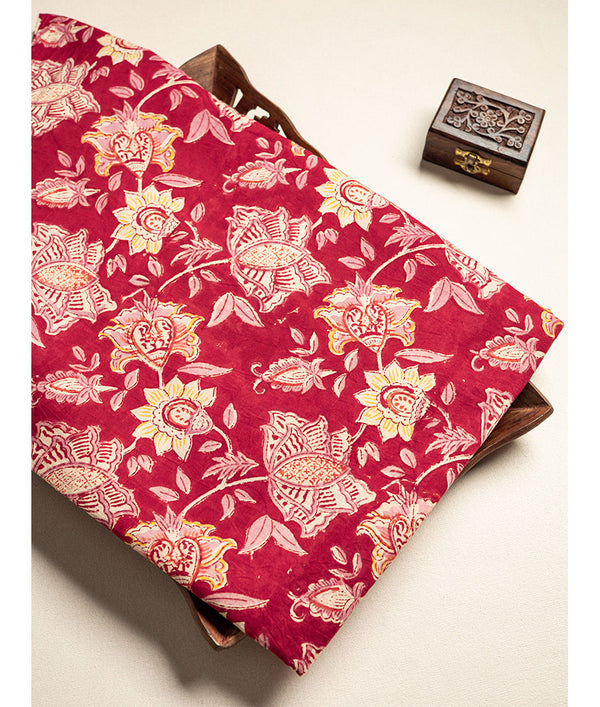 cotton Handblock printed fabric