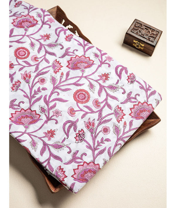 cotton Handblock printed fabric