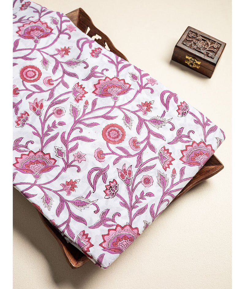 cotton Handblock printed fabric