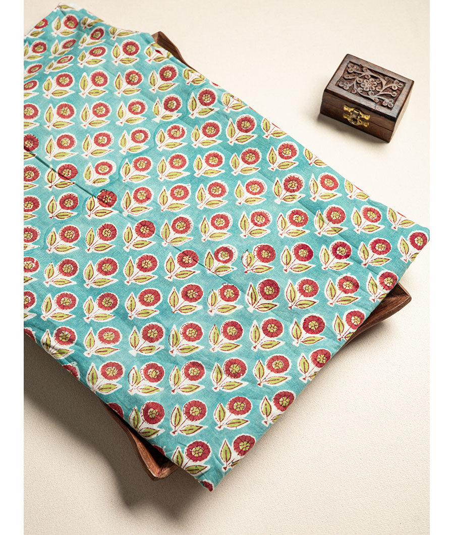 cotton Handblock printed fabric