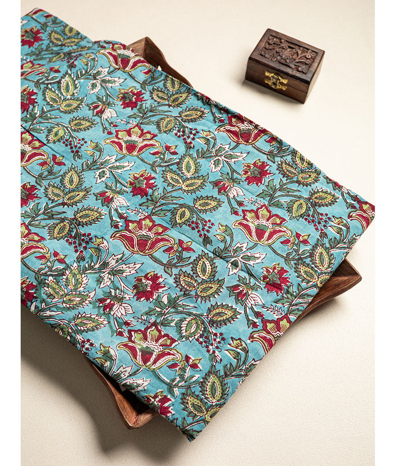 cotton Handblock printed fabric