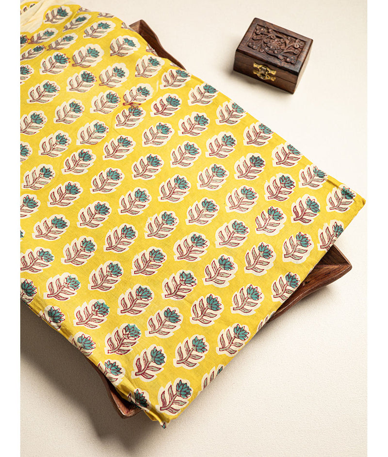 cotton Handblock printed fabric