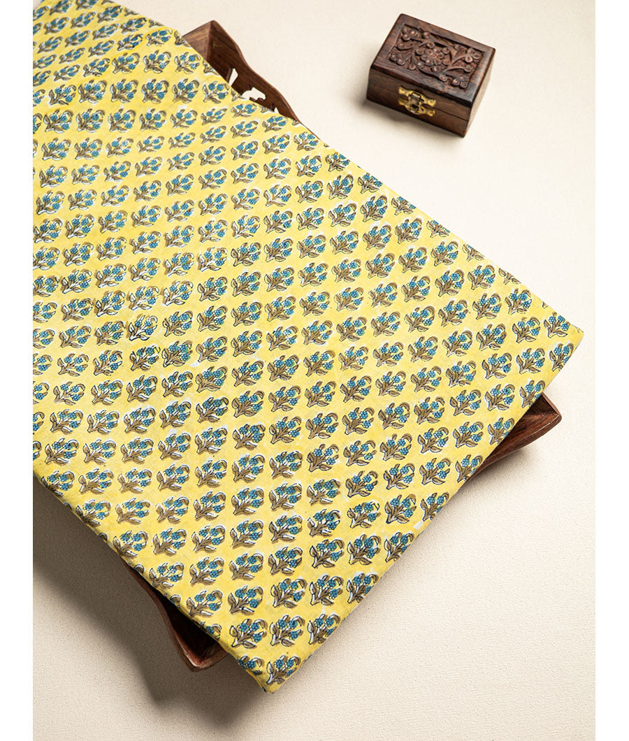 cotton Handblock printed fabric