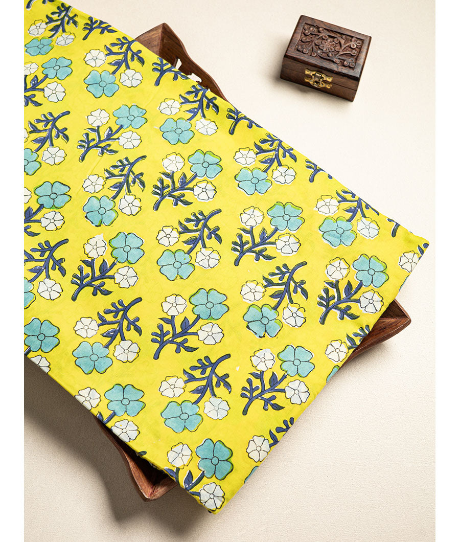 cotton Handblock printed fabric